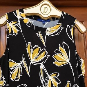 Apt 9 Dress w/Pops of Golden Yellow